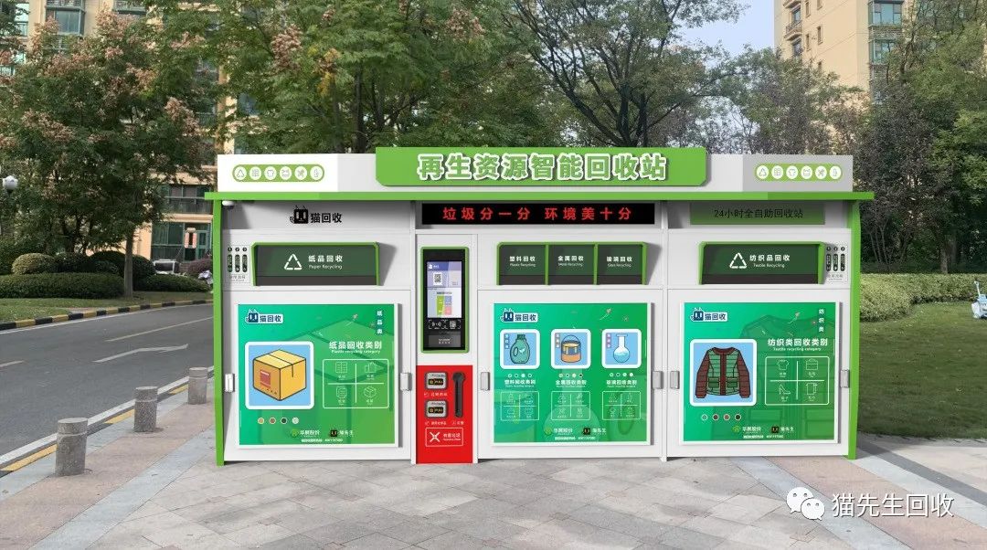 貓先生智能再生資源回收站，環保驛站，垃圾分類設備廠家