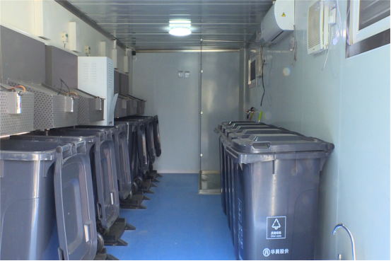 華展貓先生，智能垃圾分類房，垃圾分類收集點，垃圾房內部