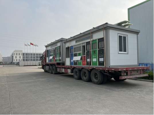 貓先生垃圾分類設備廠家，智能垃圾房，小區垃圾分類點建設