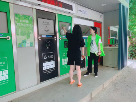 貓先生兩網融合環保驛站，小區垃圾分類站，垃圾房廠家