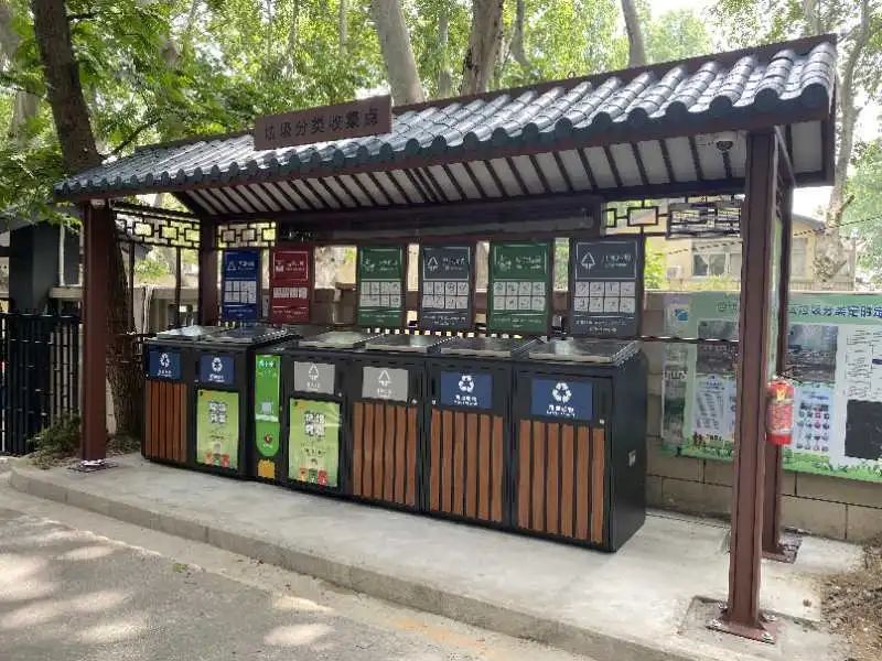 貓先生智能垃圾分類亭，定時定點垃圾收集點 ，垃圾亭生產廠家