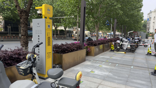電動自行車充電樁，智能無線充電，電單車充電樁廠家