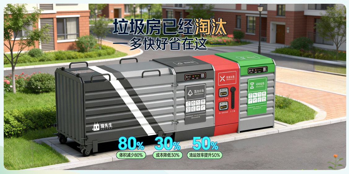 貓先生垃圾分類，垃圾分類設備廠家，垃圾房，垃圾分類房